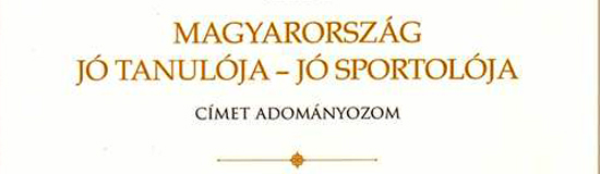 Magyarország Jó tanulója - Jó sportolója 2014